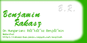 benjamin rakasz business card